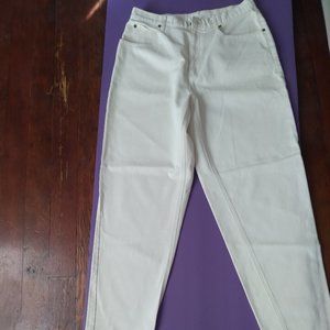 Liz Claiborne Off-White Denim Jeans | Size 16